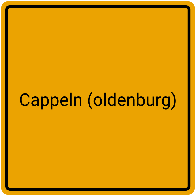 Meldebestätigung Cappeln (Oldenburg)